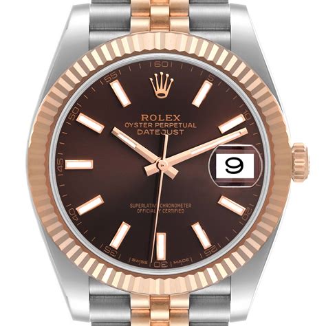 rolex chocolate dial datejust|rolex datejust 41 prezzo.